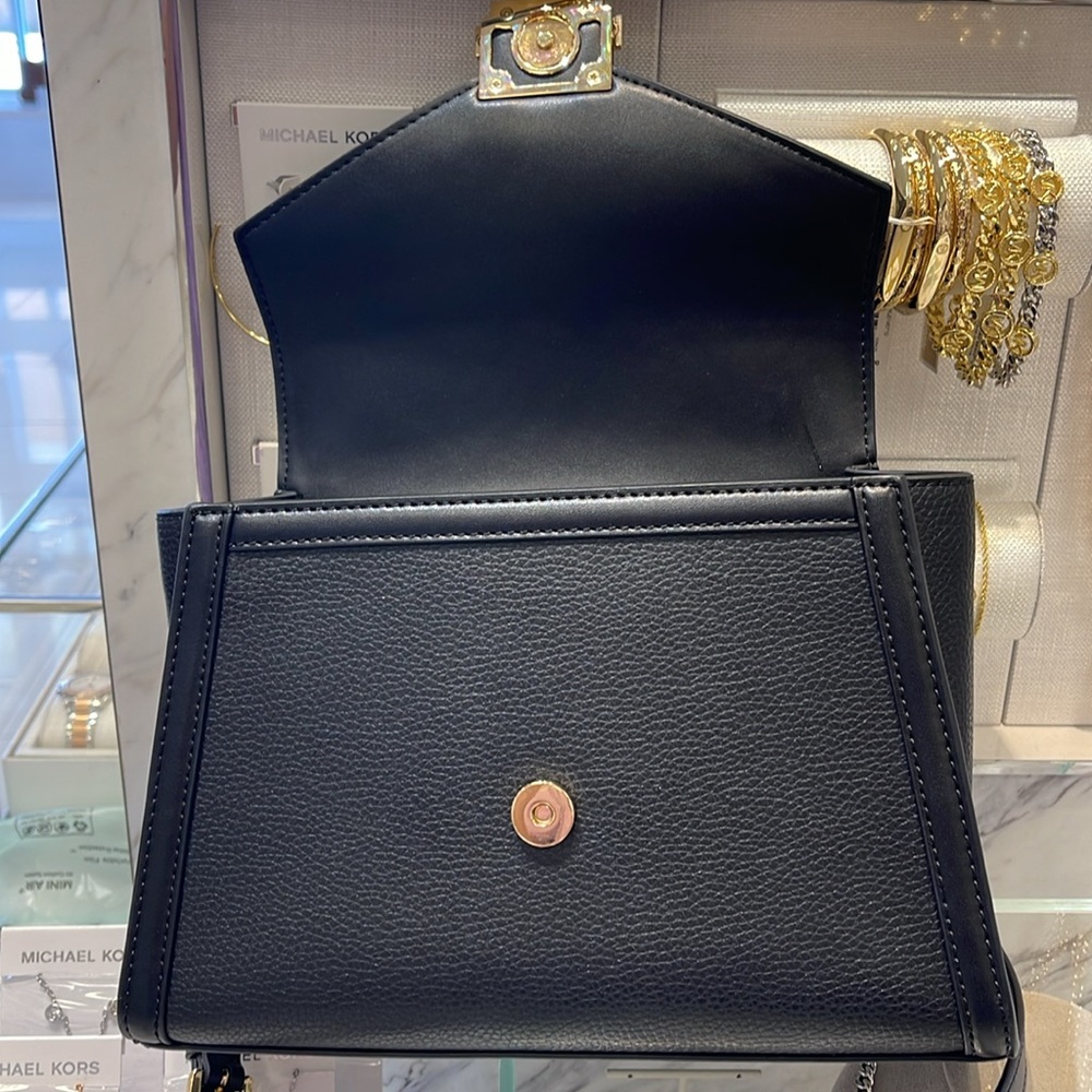 Michael Kors Whitney Medium Leather Flap Satchel Shoulder Crossbody Bag
Black - Picture 7 of 16